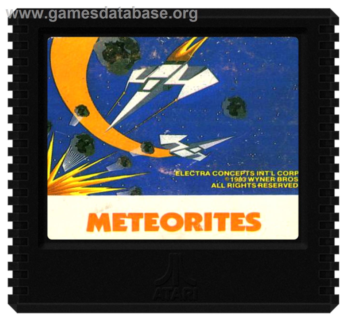 Meteorites - Atari 5200 - Artwork - Cartridge