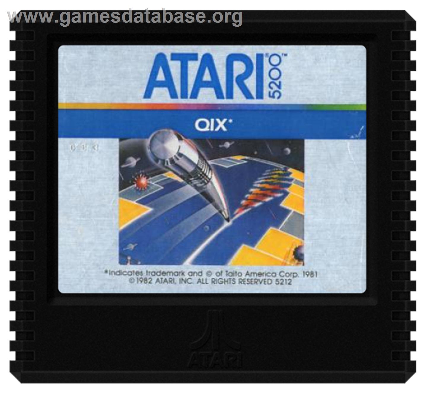 Qix - Atari 5200 - Artwork - Cartridge