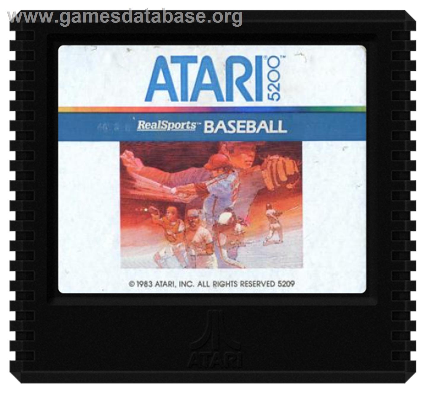 RealSports Baseball - Atari 5200 - Artwork - Cartridge