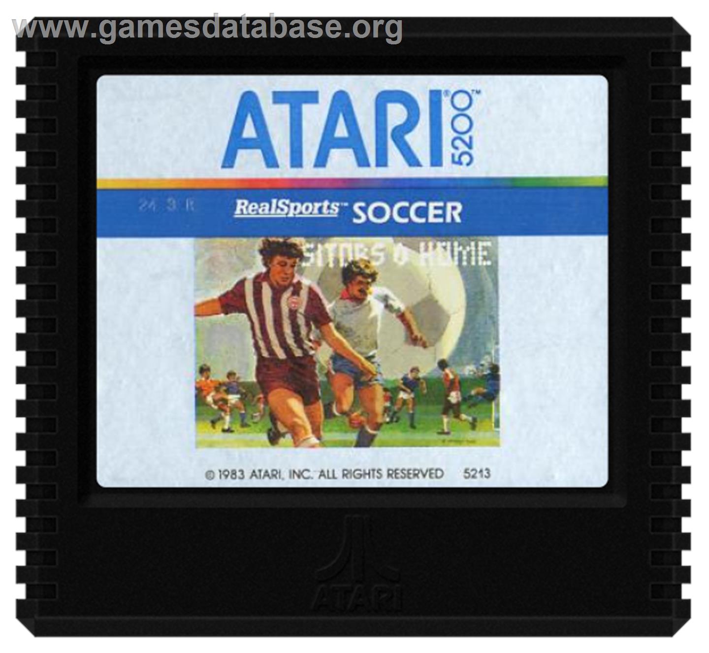 RealSports Soccer - Atari 5200 - Artwork - Cartridge