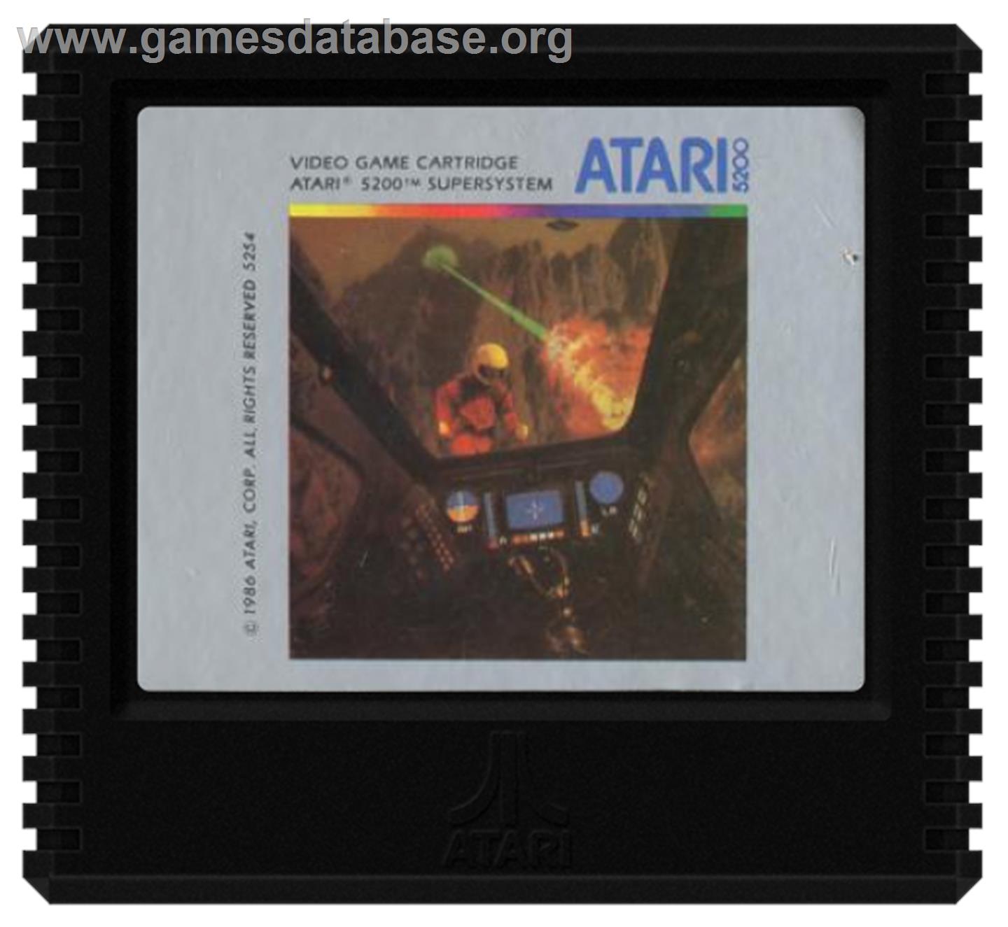 Rescue on Fractalus - Atari 5200 - Artwork - Cartridge