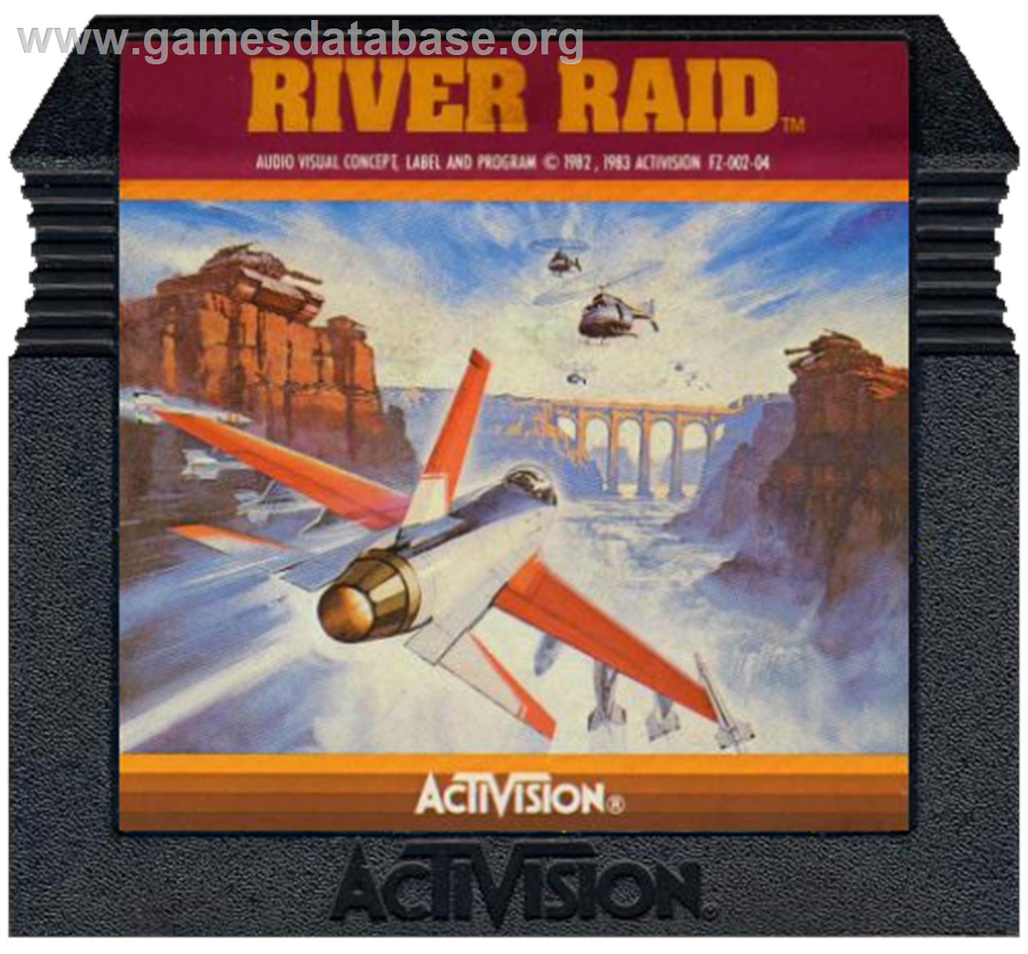 River Raid - Atari 5200 - Artwork - Cartridge