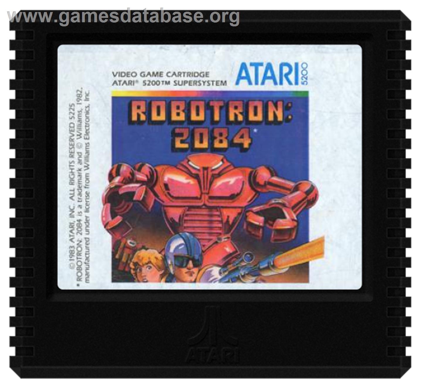 Robotron - Atari 5200 - Artwork - Cartridge