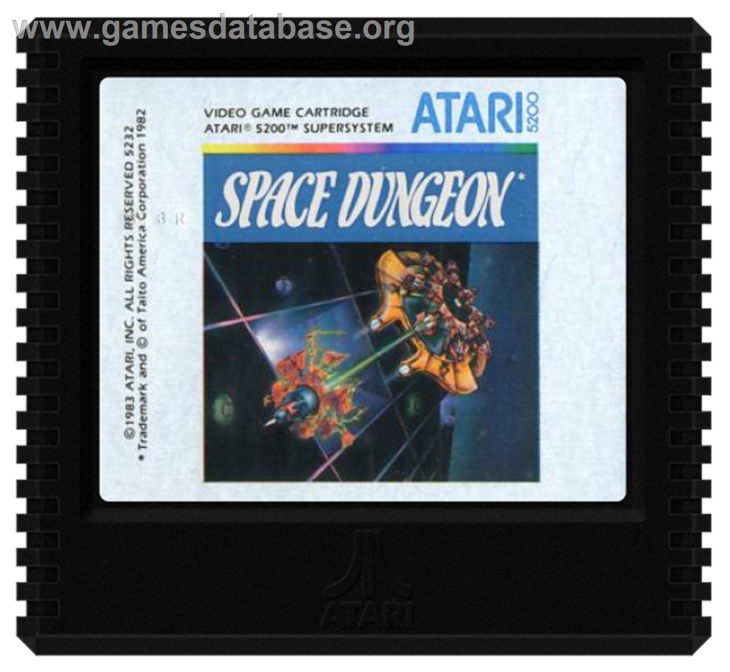 Space Dungeon - Atari 5200 - Artwork - Cartridge