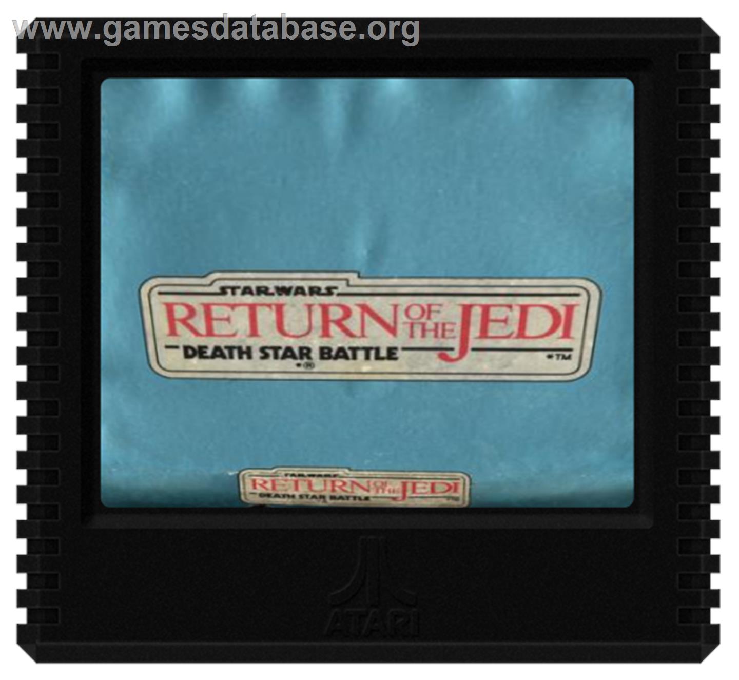 Star Wars: Return of the Jedi - Death Star Battle - Atari 5200 - Artwork - Cartridge