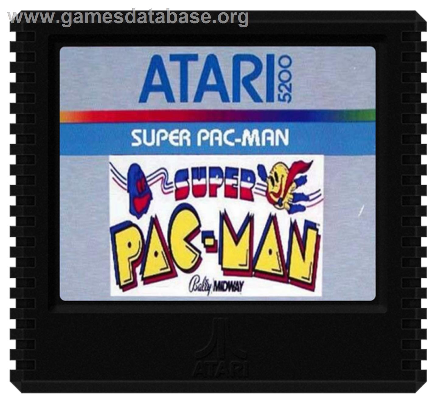 Super Pac-Man - Atari 5200 - Artwork - Cartridge