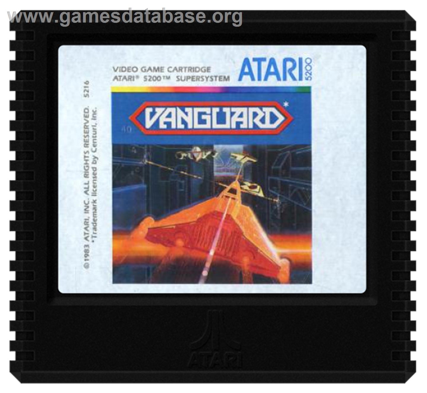 Vanguard - Atari 5200 - Artwork - Cartridge