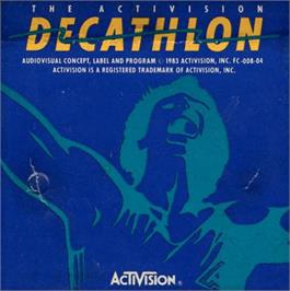 Top of cartridge artwork for Activision Decathlon on the Atari 5200.
