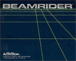 Top of cartridge artwork for Beamrider on the Atari 5200.