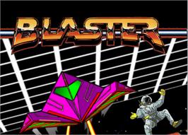 Top of cartridge artwork for Blaster on the Atari 5200.