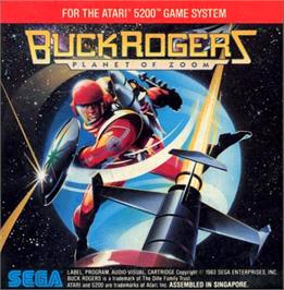 Top of cartridge artwork for Buck Rogers: Planet of Zoom on the Atari 5200.