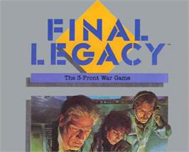 Top of cartridge artwork for Final Legacy on the Atari 5200.