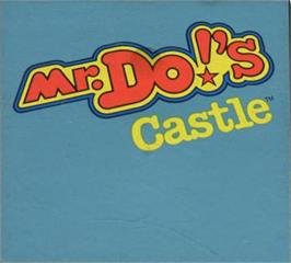 Top of cartridge artwork for Mr. Do's Castle on the Atari 5200.