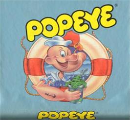 Top of cartridge artwork for Popeye on the Atari 5200.