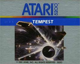 Top of cartridge artwork for Tempest on the Atari 5200.