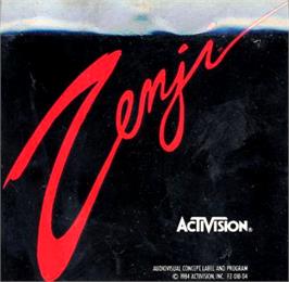 Top of cartridge artwork for Zenji on the Atari 5200.