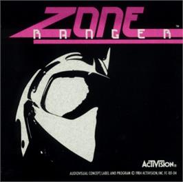 Top of cartridge artwork for Zone Ranger on the Atari 5200.