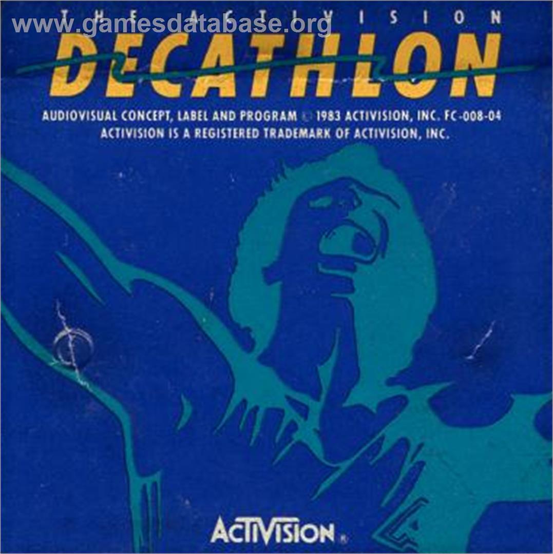 Activision Decathlon - Atari 5200 - Artwork - Cartridge Top