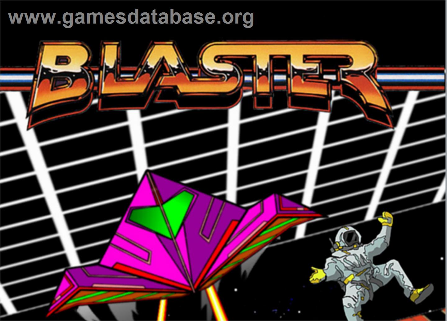 Blaster - Atari 5200 - Artwork - Cartridge Top