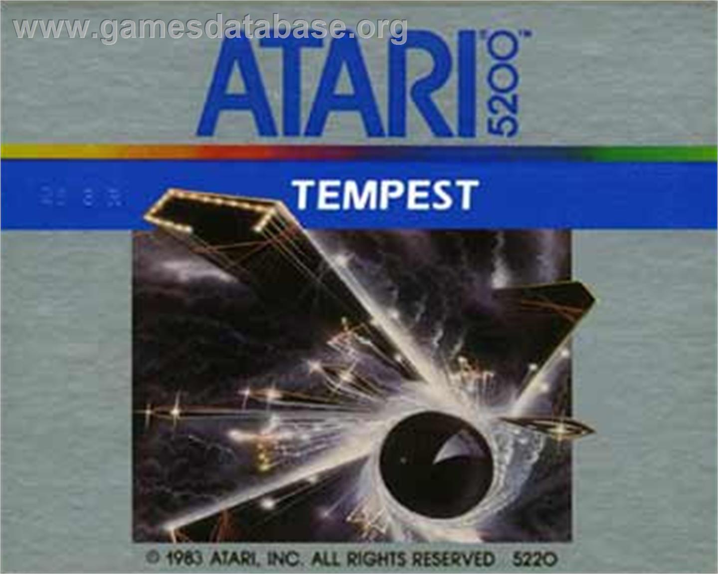 Tempest - Atari 5200 - Artwork - Cartridge Top