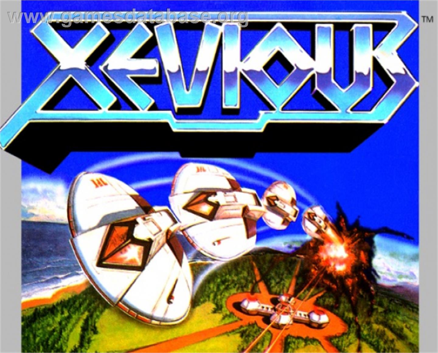 Xevious - Atari 5200 - Artwork - Cartridge Top