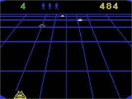 In game image of Beamrider on the Atari 5200.