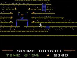 In game image of Mountain King on the Atari 5200.