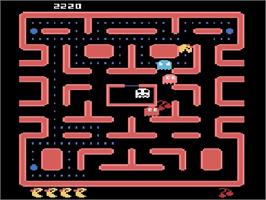 In game image of Ms. Pac-Man on the Atari 5200.