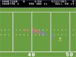 In game image of RealSports Football on the Atari 5200.