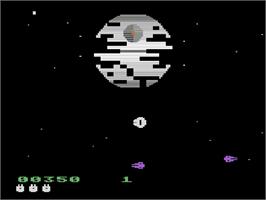 In game image of Star Wars: Return of the Jedi - Death Star Battle on the Atari 5200.