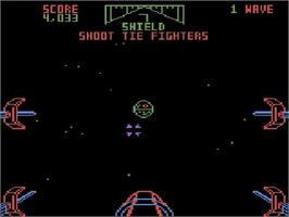 In game image of Star Wars Arcade on the Atari 5200.