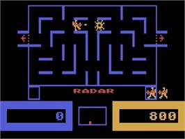 In game image of Wizard of Wor on the Atari 5200.