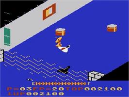 In game image of Zaxxon on the Atari 5200.