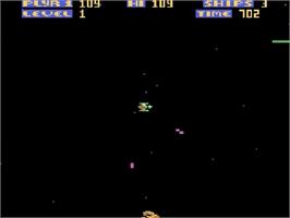 In game image of Zone Ranger on the Atari 5200.