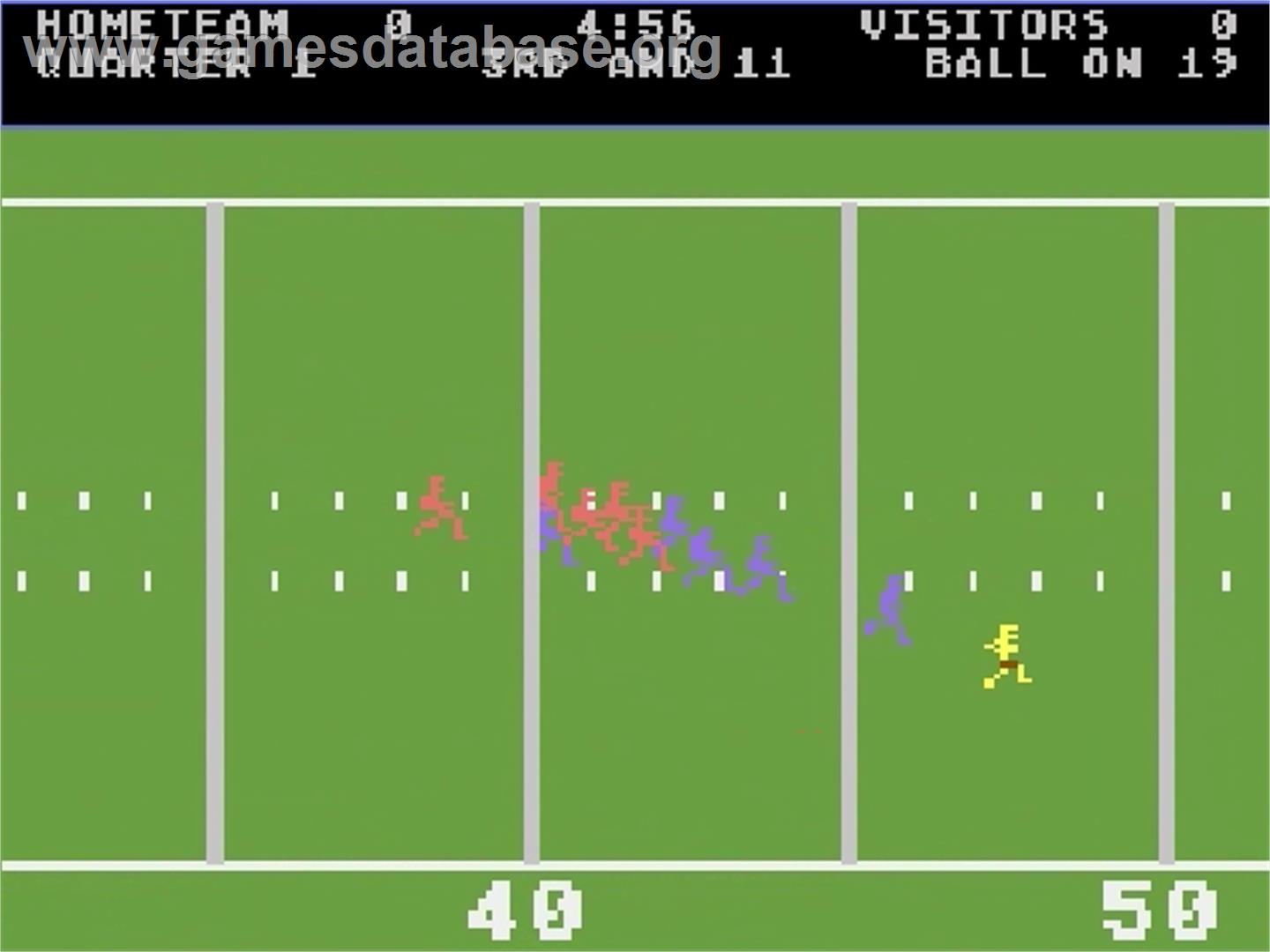 RealSports Football - Atari 5200 - Artwork - In Game