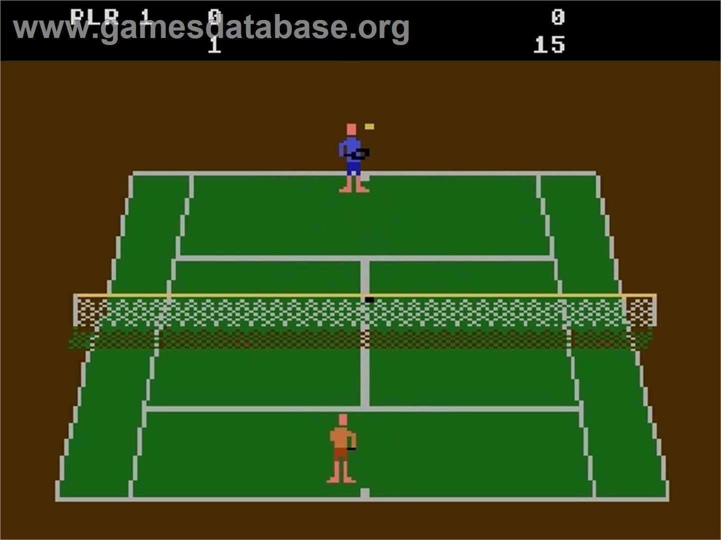 RealSports Tennis - Atari 5200 - Artwork - In Game