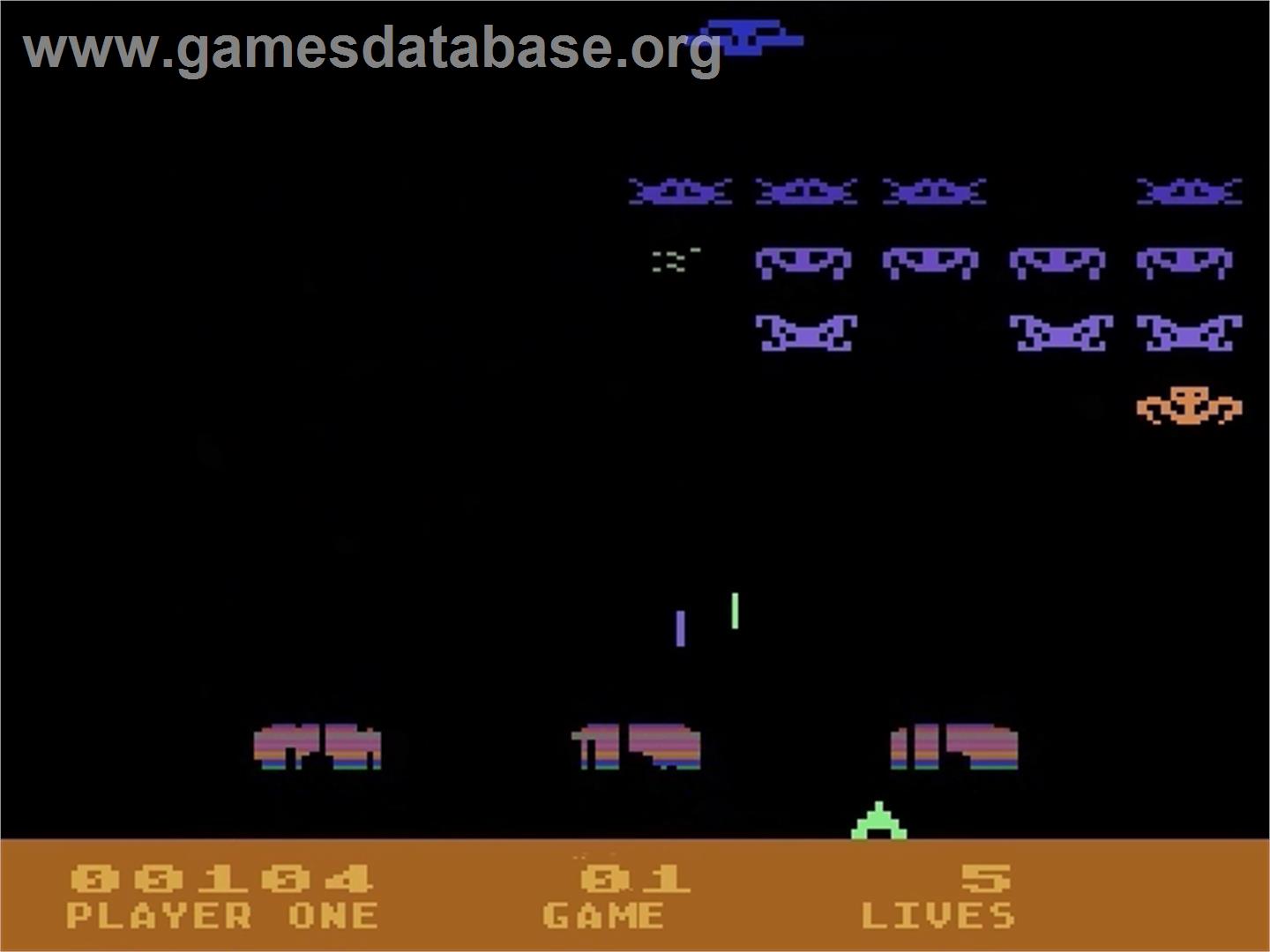 Space Invaders - Atari 5200 - Artwork - In Game