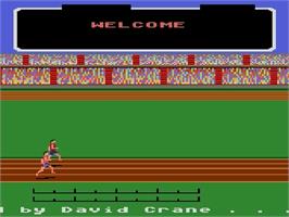 Title screen of Activision Decathlon on the Atari 5200.