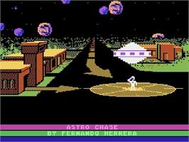 Title screen of Astro Chase on the Atari 5200.