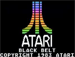 Title screen of Black Belt on the Atari 5200.