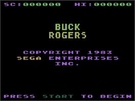 Title screen of Buck Rogers: Planet of Zoom on the Atari 5200.