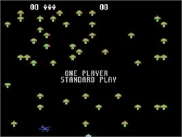Title screen of Centipede on the Atari 5200.