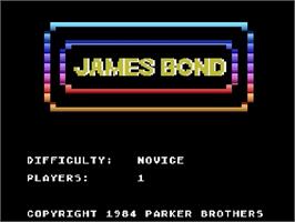 Title screen of James Bond 007 on the Atari 5200.