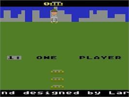 Title screen of Kaboom on the Atari 5200.