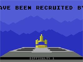 Title screen of Last Starfighter on the Atari 5200.