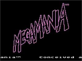 Title screen of Megamania on the Atari 5200.