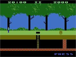 Title screen of Pitfall on the Atari 5200.