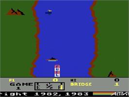Title screen of River Raid on the Atari 5200.