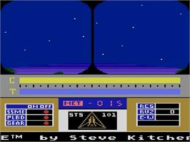 Title screen of Space Shuttle: A Journey into Space on the Atari 5200.
