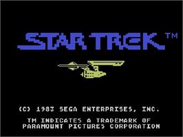 Title screen of Star Trek Strategic Operations Simulator on the Atari 5200.